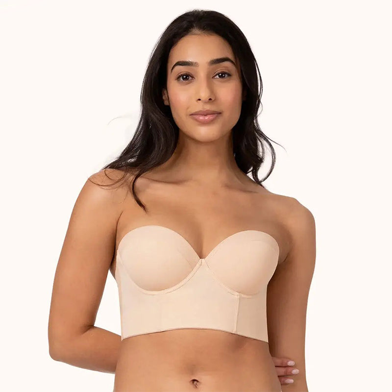 Soutien-gorge sans bretelles à dos bas