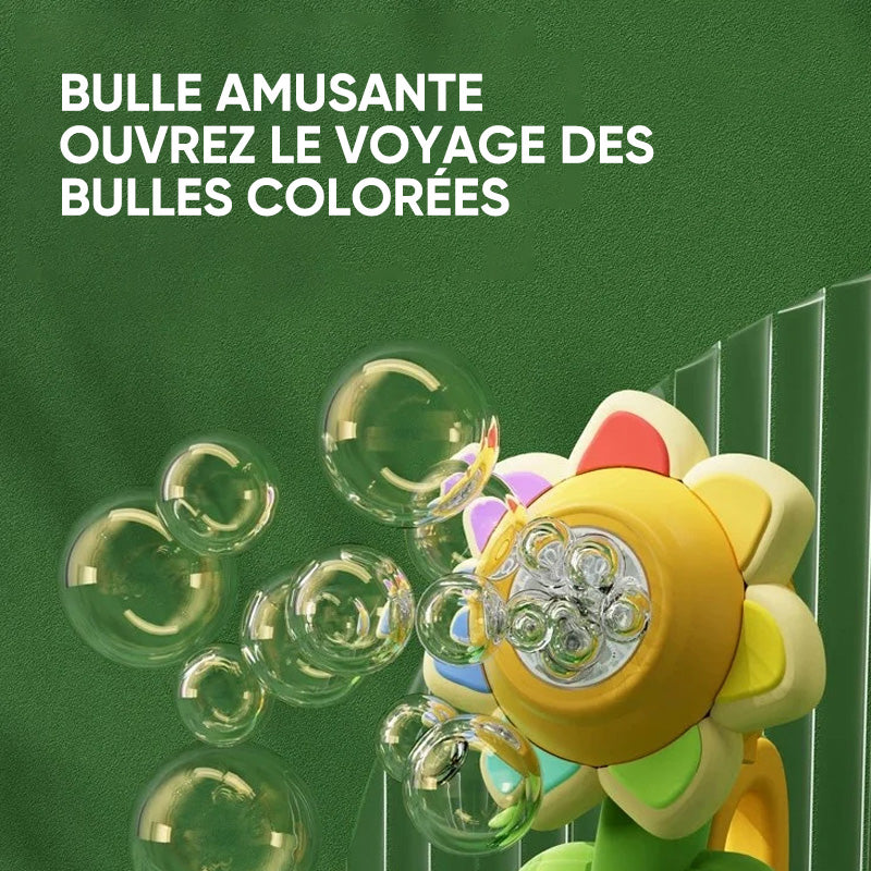 Jouet Portable Électrique à Bulles en Forme de Tournesol