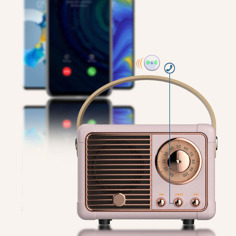 Haut-parleur Bluetooth en forme de radio