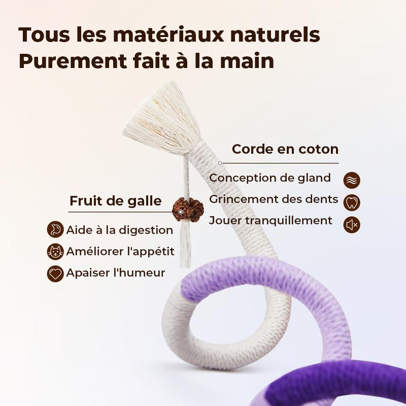 Jouets pour chat à mâcher en corde