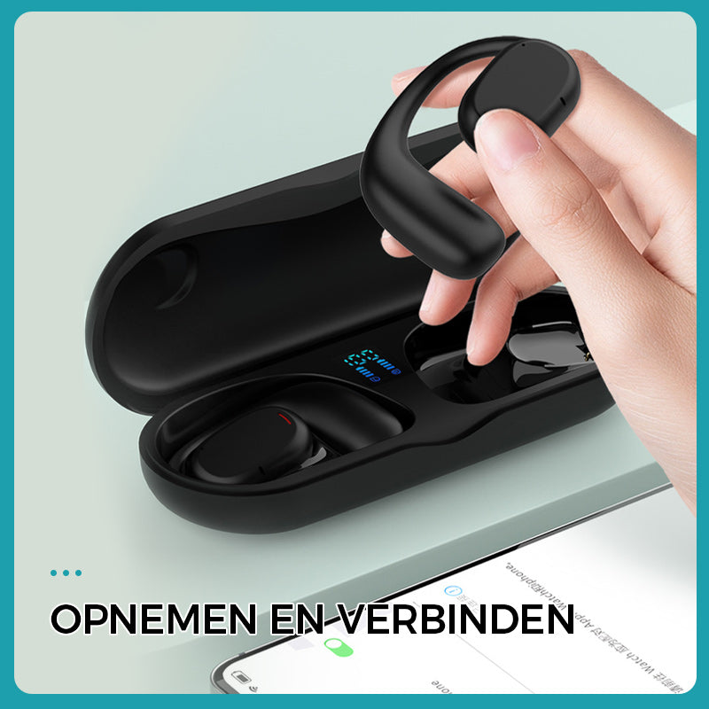 Draadloze oorhangende Bluetooth-headset