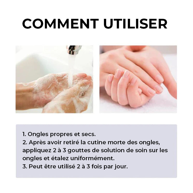 Solution de soin des ongles