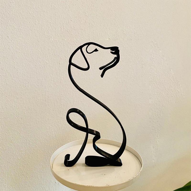 Dog Minimalist Art Sculpture