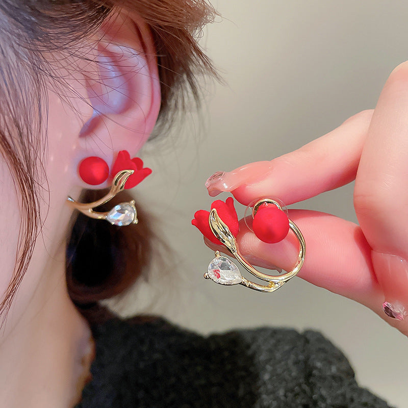 Boucles d'oreilles fleur de tulipe