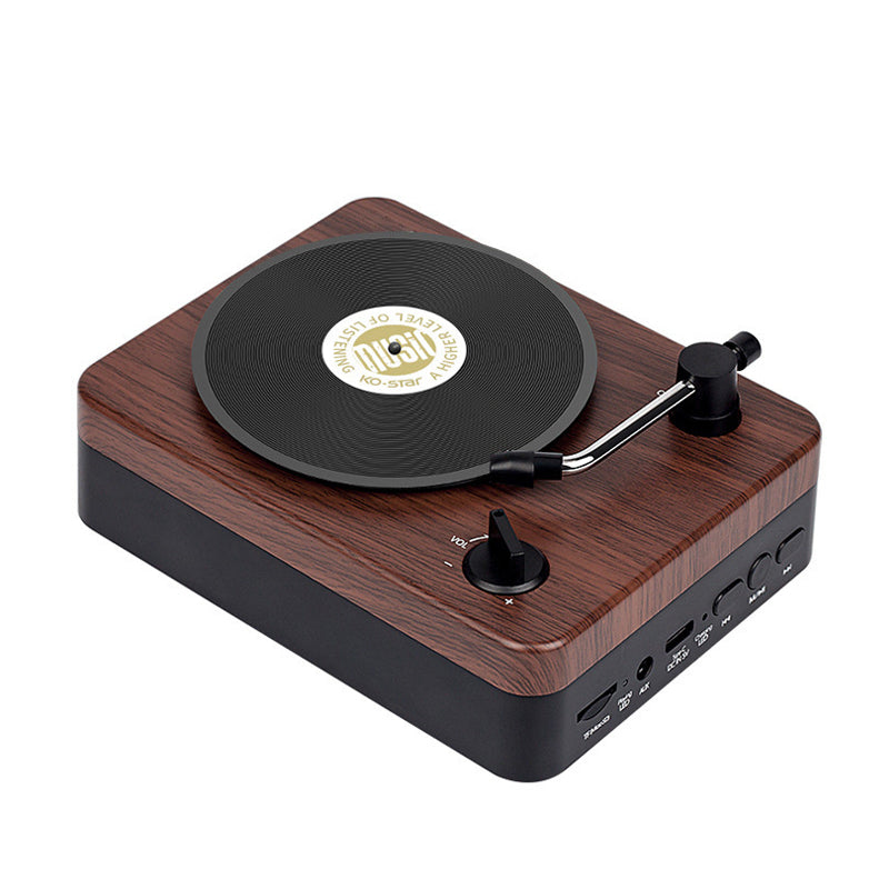 Retro houten bluetooth speaker