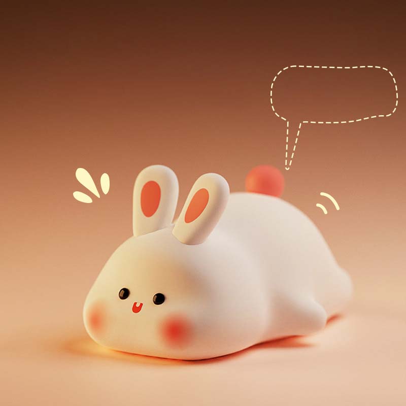 Veilleuse en silicone lapin grand visage