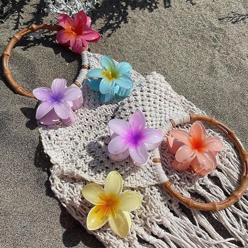 Barrette à cheveux fleur d'oeuf