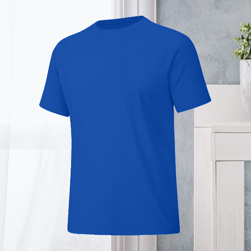 T-shirt à manches courtes et col rond pour homme, séchage rapide, style décontracté