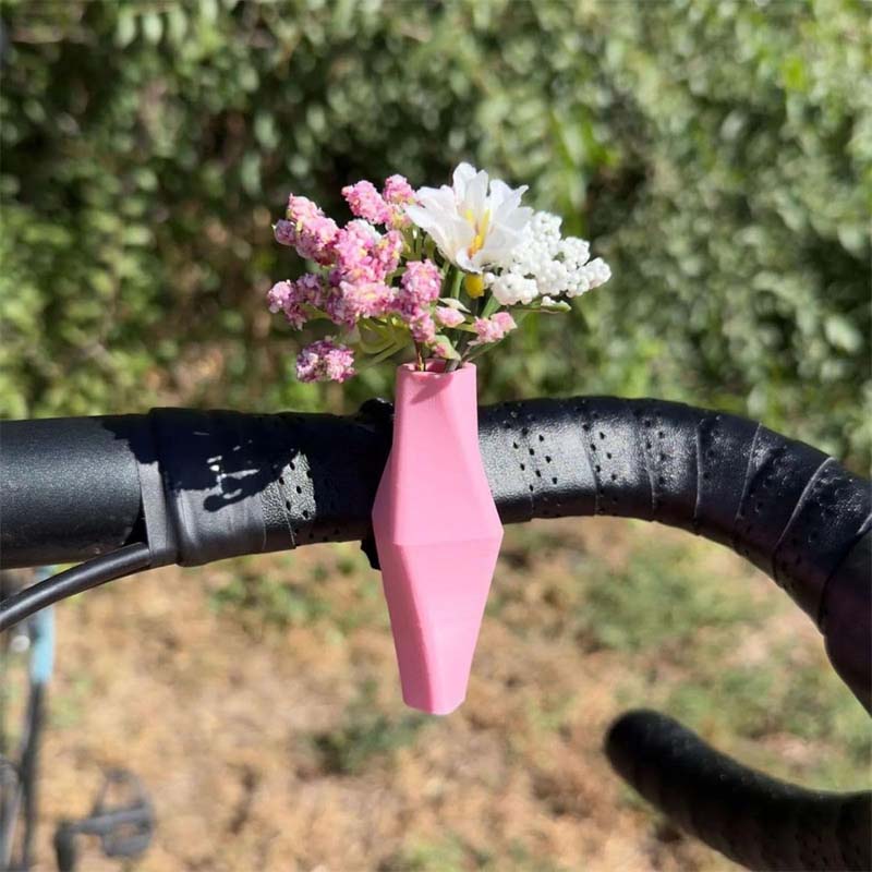 Vase à fleurs pour guidon de vélo