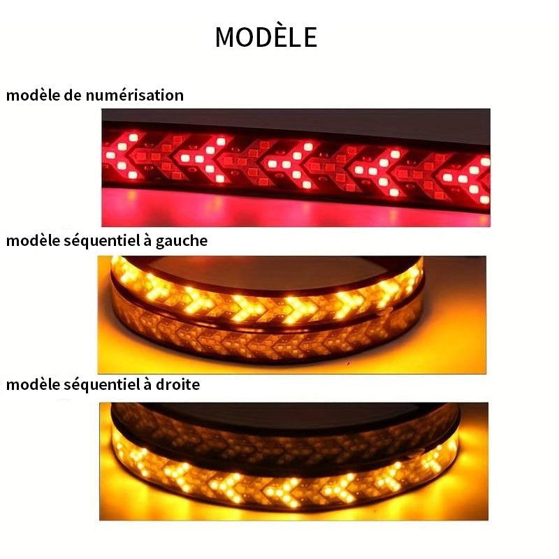 Bande lumineuse de signalisation d'avertissement