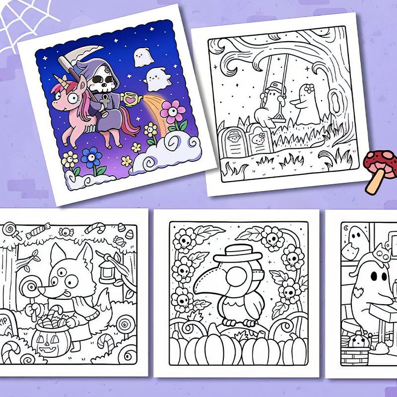 Spooky Cutie : Livre de coloriage pour adultes et adolescents