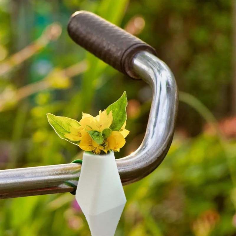 Vase à fleurs pour guidon de vélo