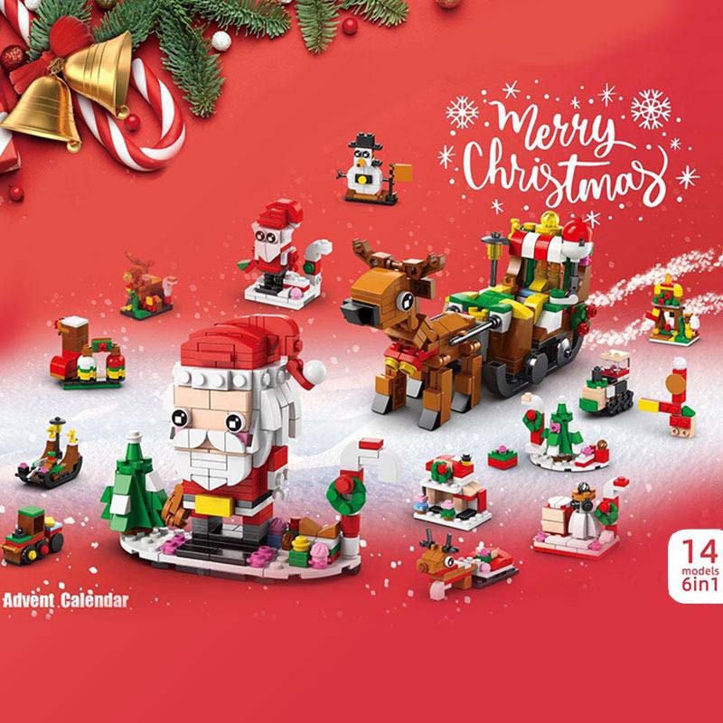 Coffret cadeau de blocs de construction de Noël 2024