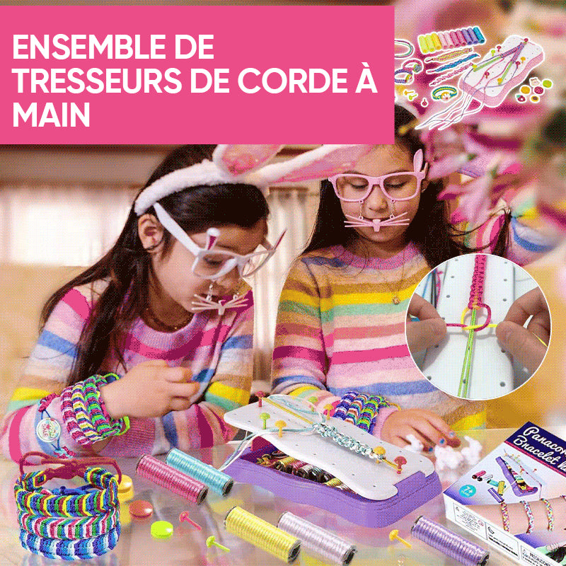 Ensemble de tresses de corde à main bricolage