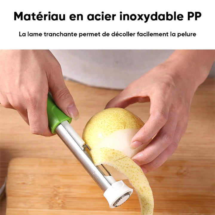 Vide-fruits en acier inoxydable