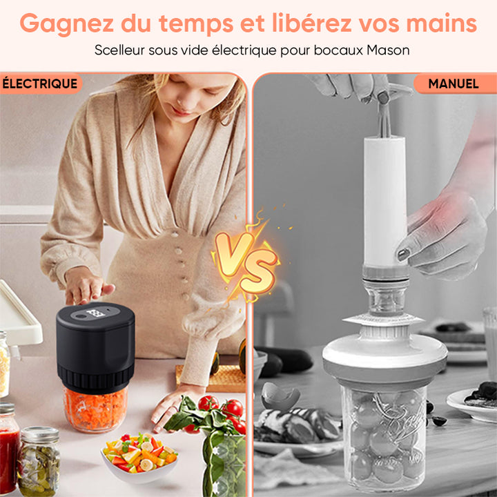 Fermeture électrique sous vide pour bocaux Mason