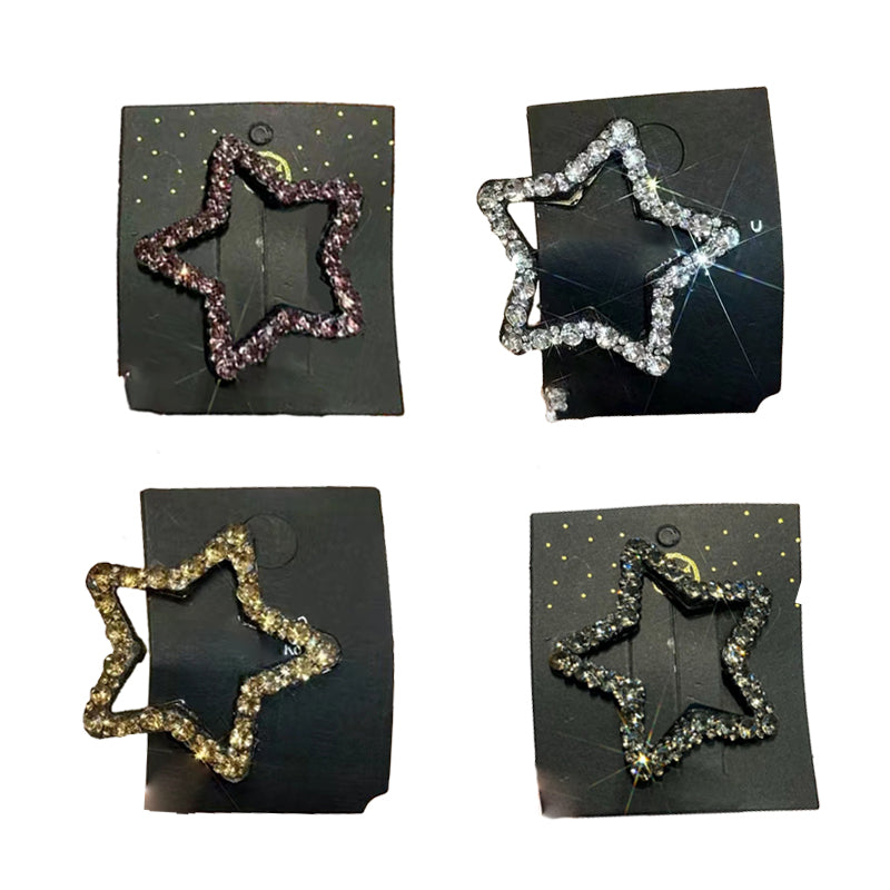 Barrettes de pinces à cheveux en strass (4 pièces)