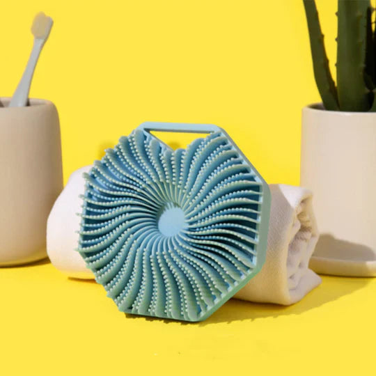 Brosse corporelle en silicone antimicrobienne pour la douche