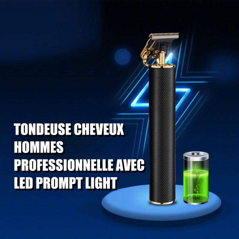 Tondeuse à cheveux pour hommes avec voyant LED