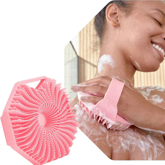 Brosse corporelle en silicone antimicrobienne pour la douche