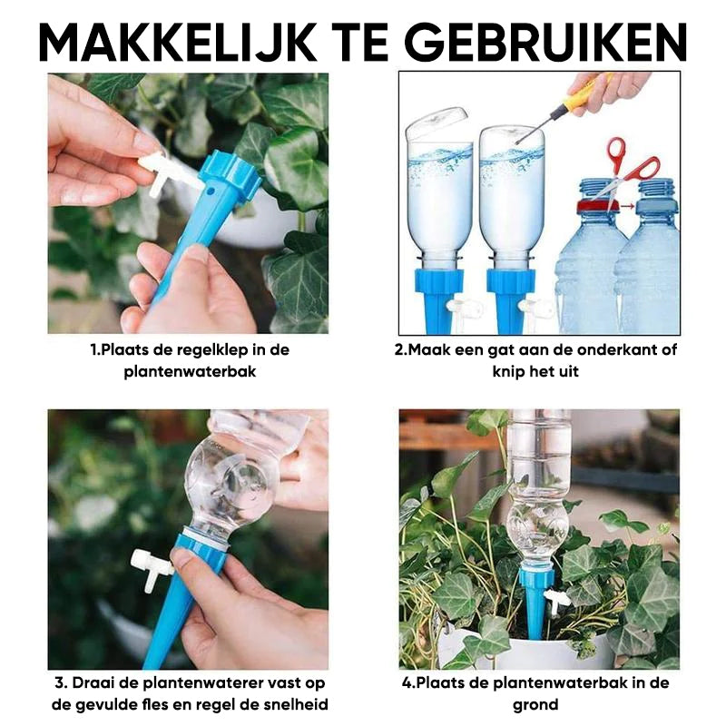 Zelf water gevend voor petfles