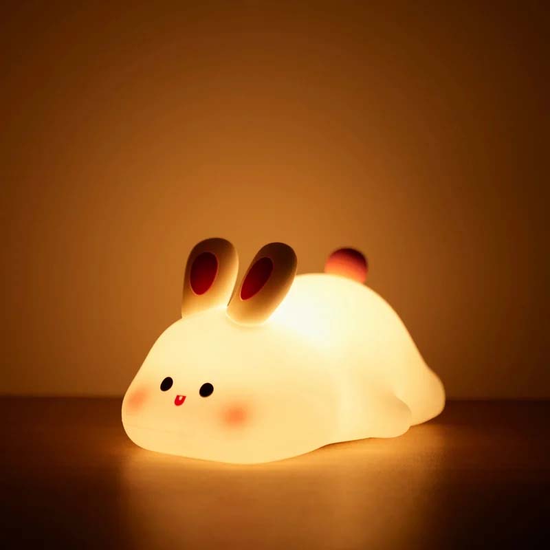 Veilleuse en silicone lapin grand visage