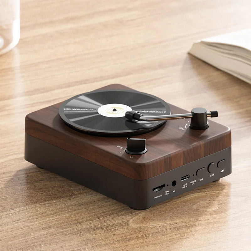 Retro houten bluetooth speaker