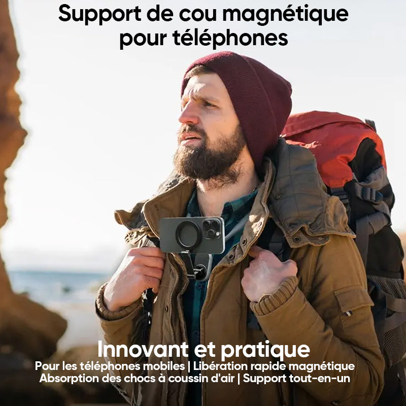 Support de cou magnétique pour téléphones