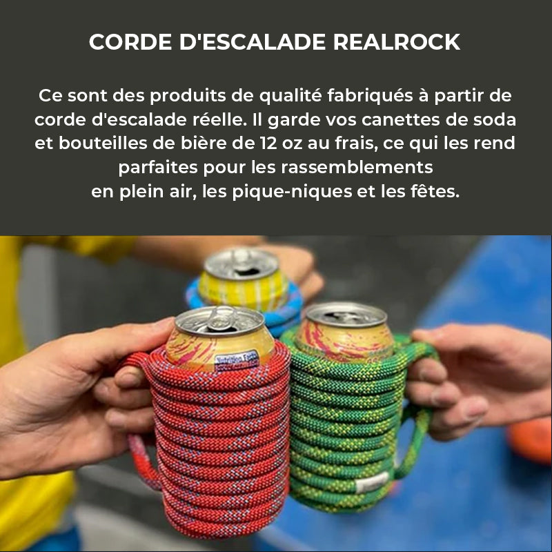 La corde d’escalade recyclée peut être confortable