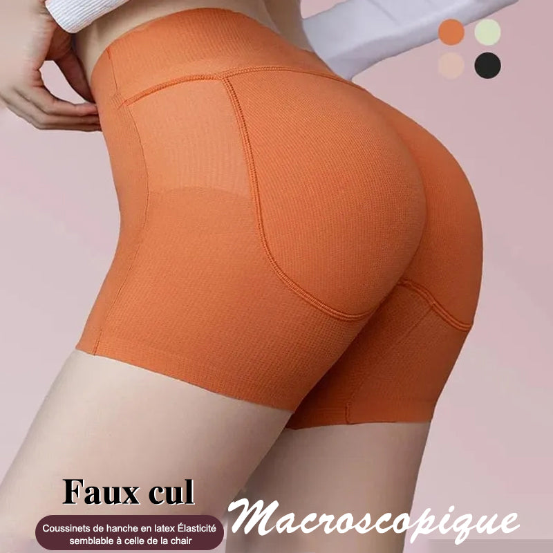 Sous-vêtements à angle carré en latex pour fausses fesses