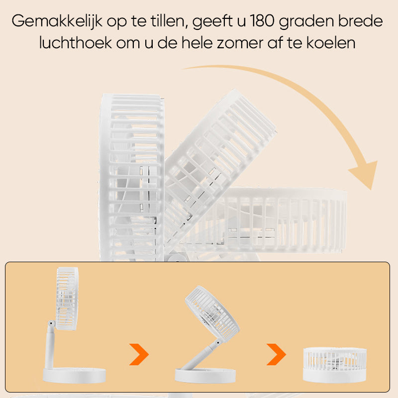 Telescopische opvouwbare ventilator