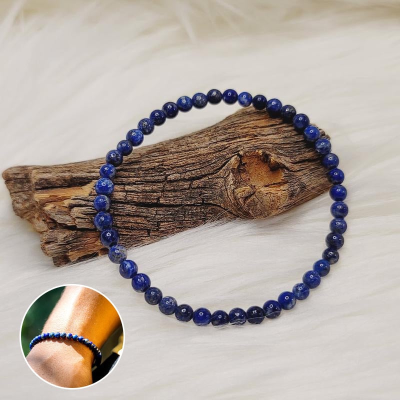 Armband met kralen van natuurlijke lapis lazulisteen