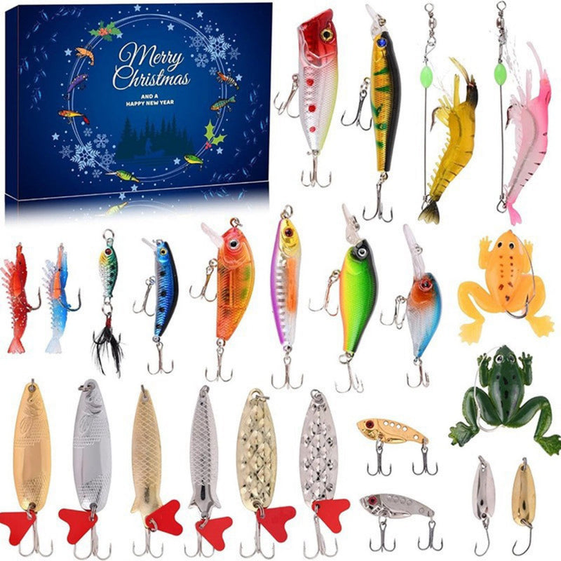 Voorverkoop>>24 Dagen Kerstmis Aftellen Vis Tackle Set