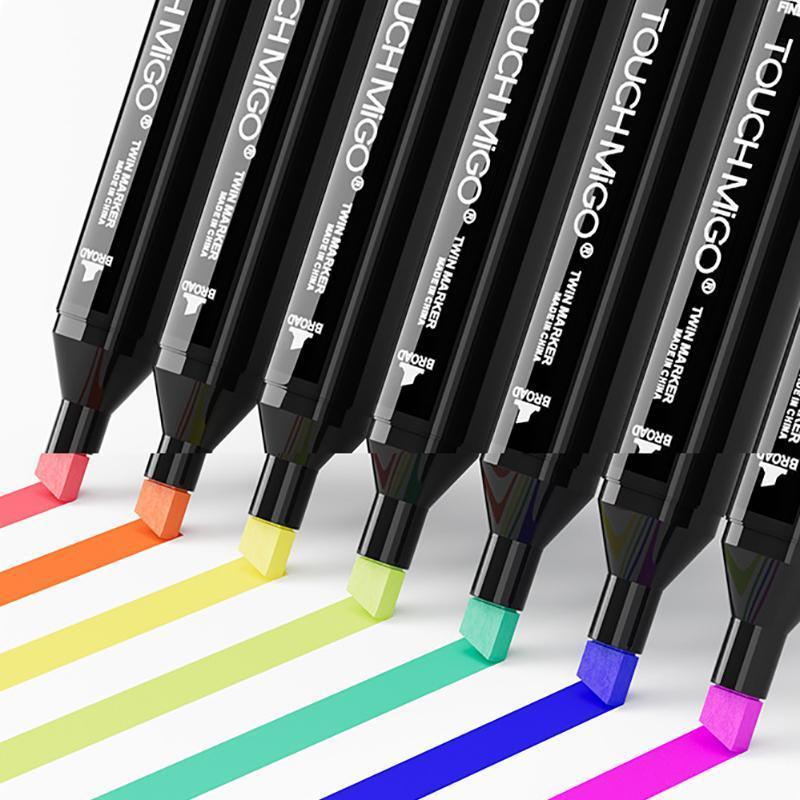 80 kleuren Premium Dual Tip Markers Set met draagtas