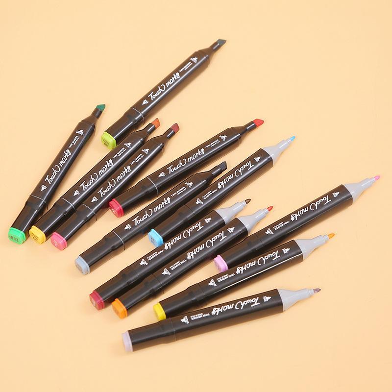 80 kleuren Premium Dual Tip Markers Set met draagtas