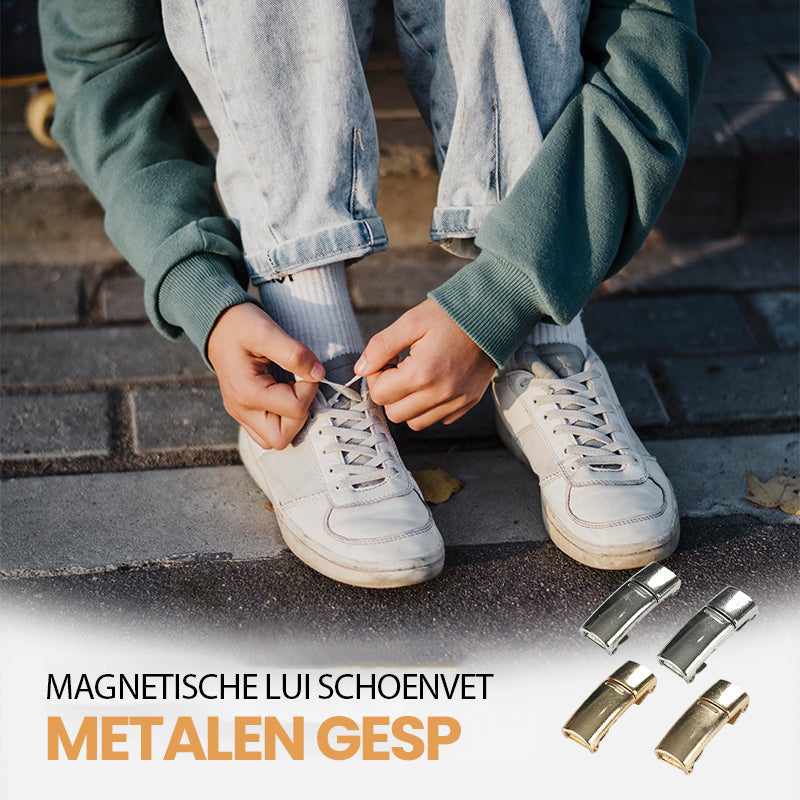 Magnetische luie schoenveter metalen gesp