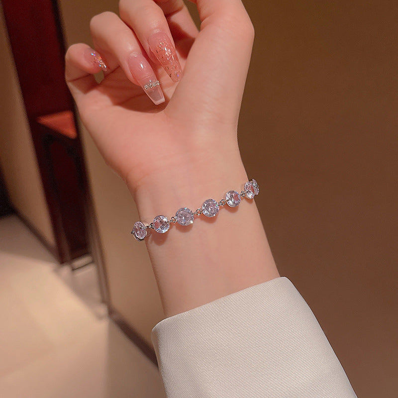 Bracelet Diamant Argent Zircon