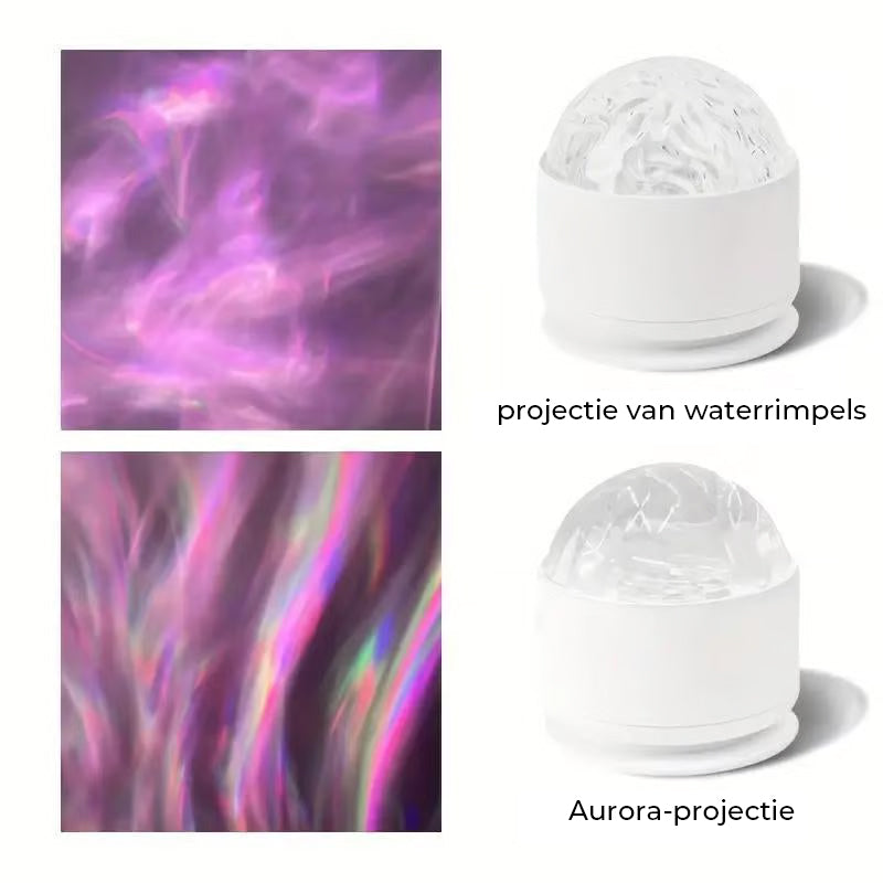 Aurora/water rimpel projector licht