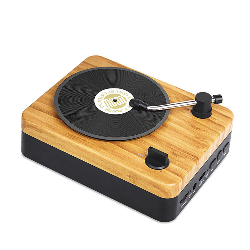 Retro houten bluetooth speaker