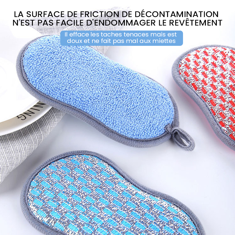 Torchon multifonctionnel double face