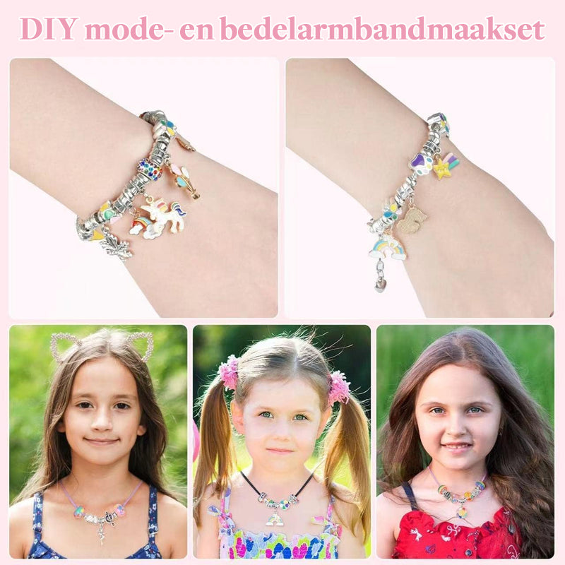 Kit voor het maken van bedelarmbanden voor meisjes