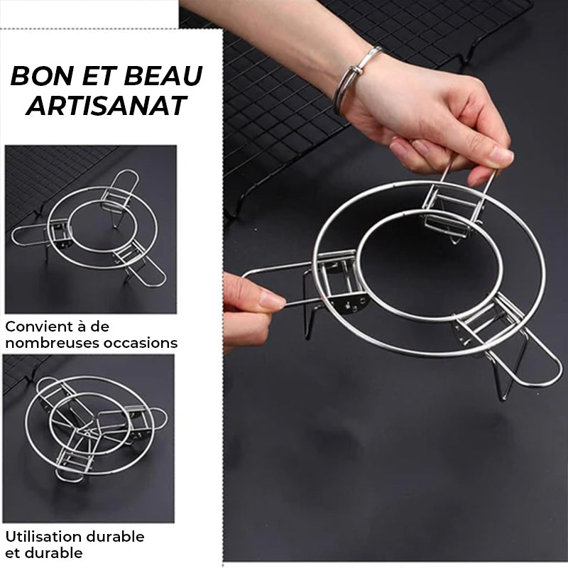 Support de support de cuisson à la vapeur en acier inoxydable 304