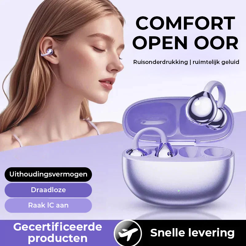 ✨AI-vertaling Open Ear Clip Bluetooth-hoofdtelefoon