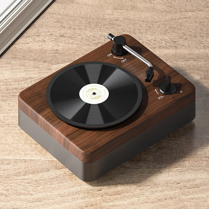 Retro houten bluetooth speaker