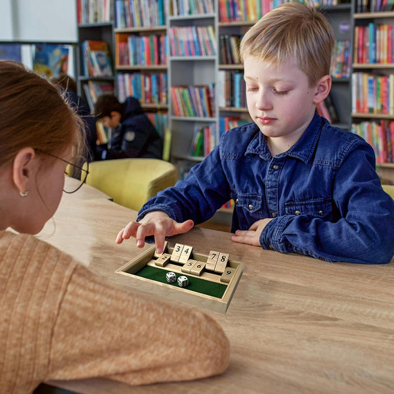 Shut The Box Spel - Leuk Wiskundig Tafelspel voor Volwassenen & Kinderen