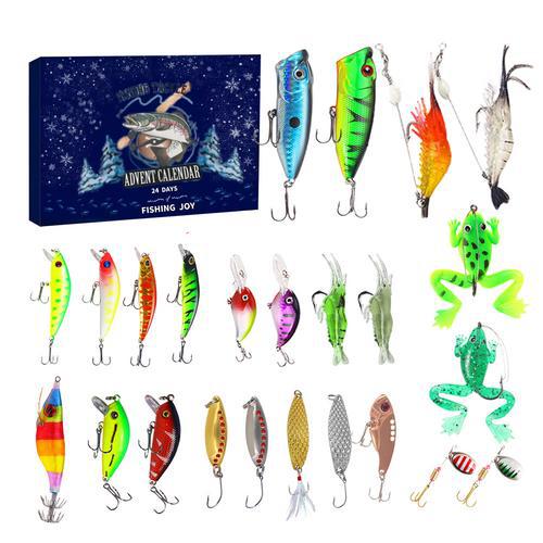 Voorverkoop>>24 Dagen Kerstmis Aftellen Vis Tackle Set