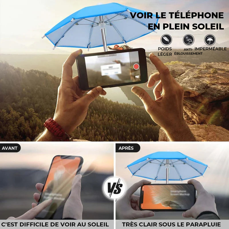 Support à ventouse pour parapluie de téléphone pour le soleil