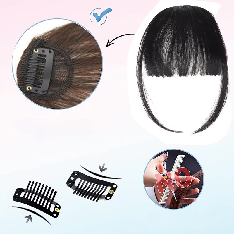 Naadloze 3D Clip-In Bangs haarverlenging