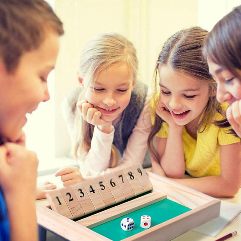 Shut The Box Spel - Leuk Wiskundig Tafelspel voor Volwassenen & Kinderen