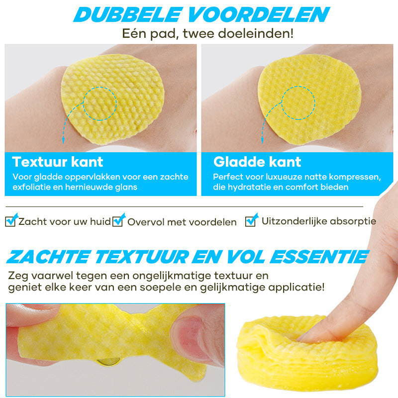 Kurkuma reinigende exfoliërende pads